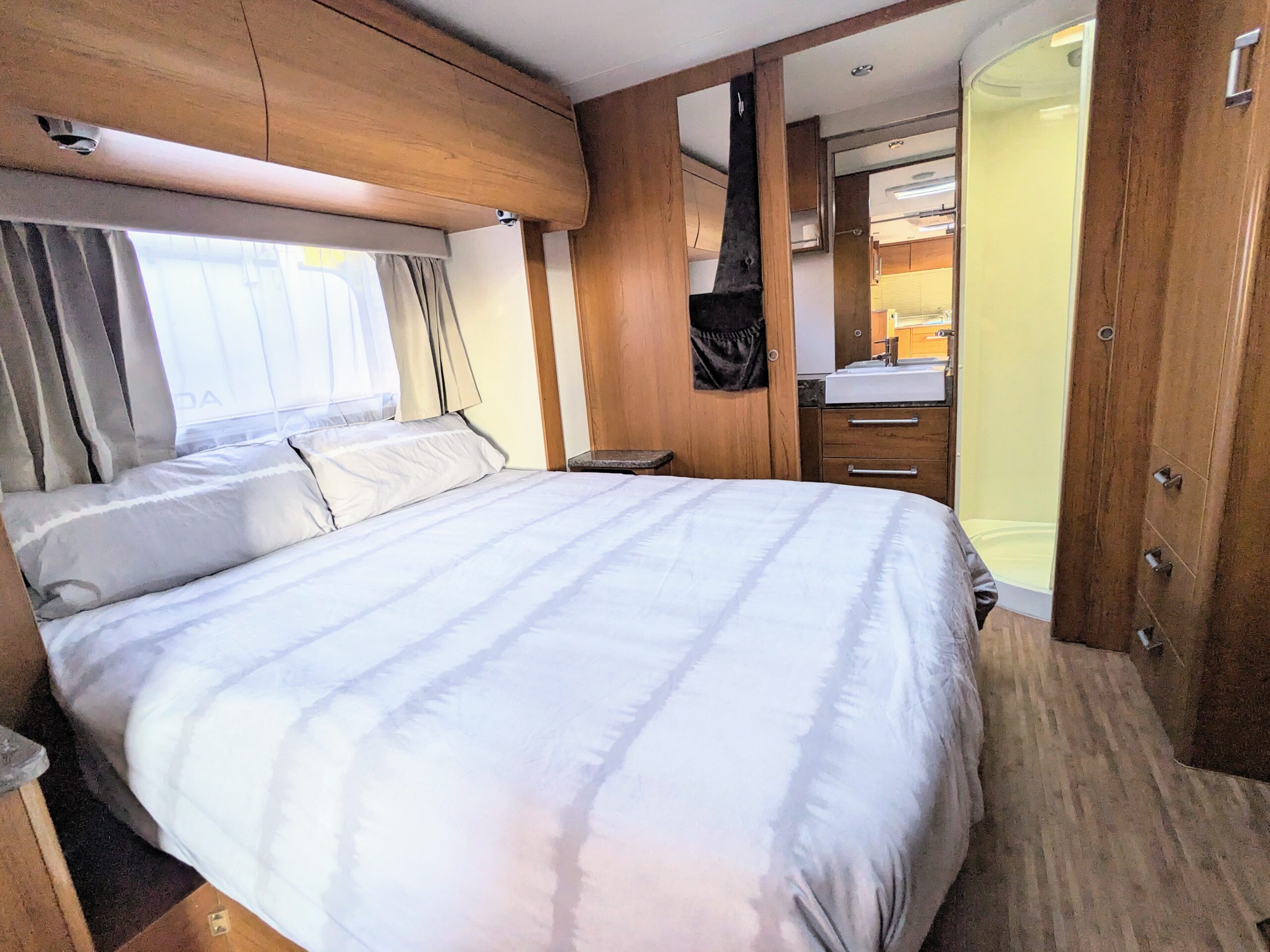 Jayco Sterling Long Term Hire Interior showing bedroom